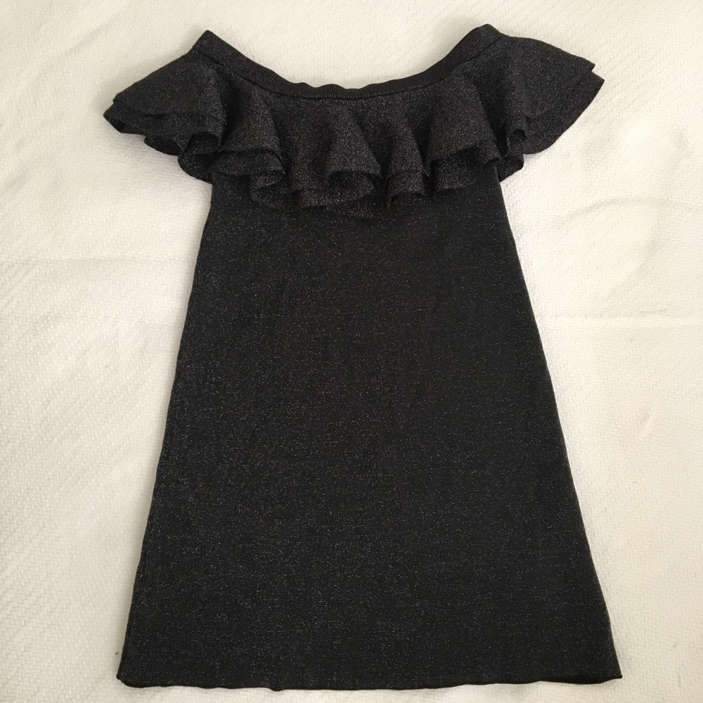 John+Jenn Black Lurex Bodycon Dress